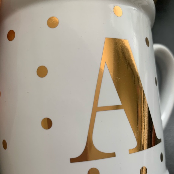 Pier 1 Initial Mug Letter A brand new gold foil - Picture 3 of 6